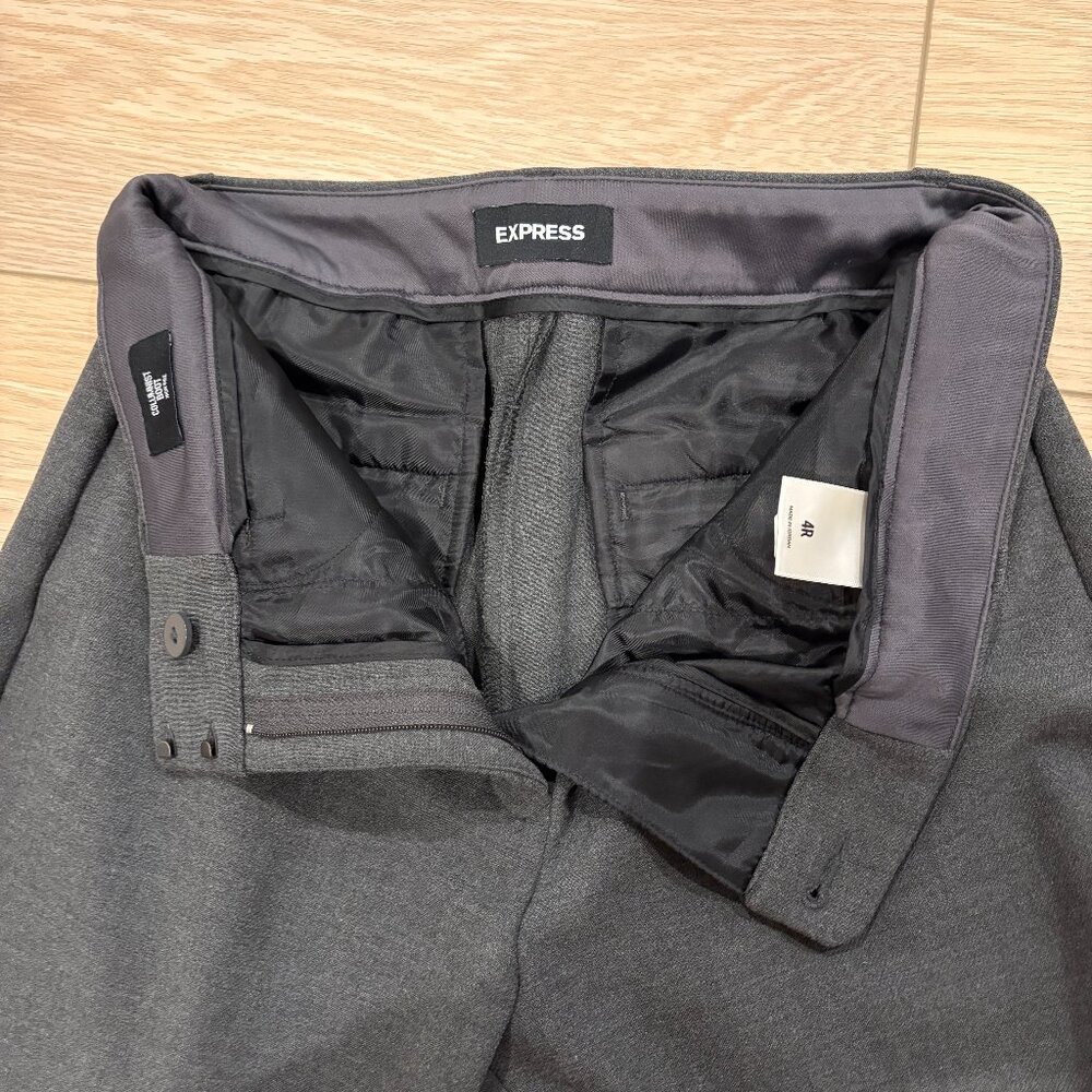 Express Grey Columnist Boot High Rise Work Pants - Picture 2 of 6